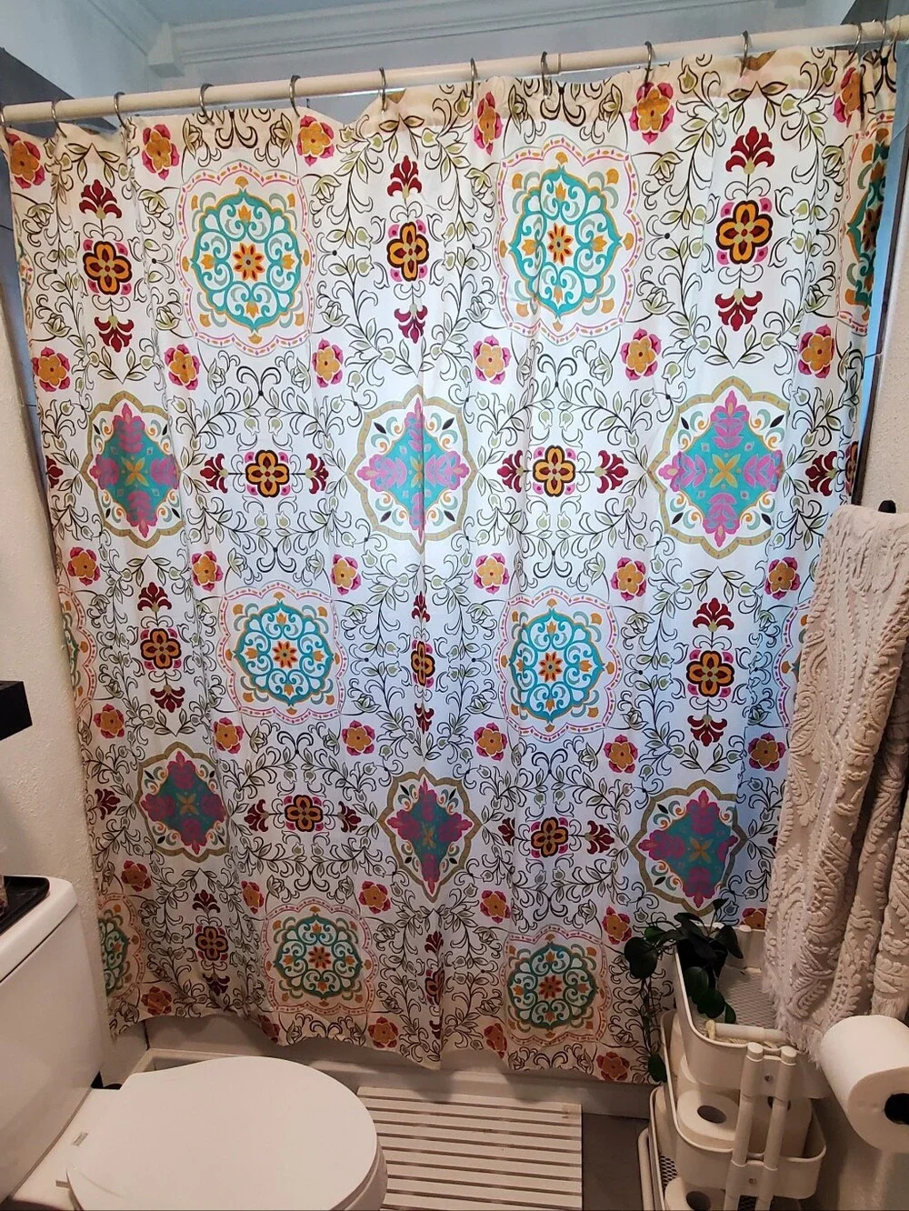 Greenland Home Fashions Medallion Shower Curtain - Multicolor. 72